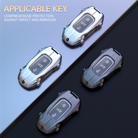 Nouvelle Coque de Clé de Voiture Tendance en Alliage de Zinc pour Geely Boyue Xingyue Borui Emgrand GL GS Binray Binye Haoyue – Protection de Clé à Distance