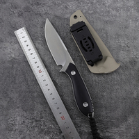 Couteau tactique à lame fixe Bochen, nouvelle arrivée, haute dureté, manche G10, acier D2, outils de survie EDC pour la chasse, avec étui K