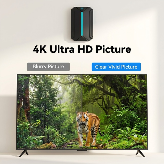 VLG HD022 2026 5000+ Miles Indoor HDTV Antenna Supports 8K 4K 1080p Local Channels with Amplifier 38ft Coax Cable