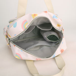 Mochila Unisex de Nailon al por Mayor, de Gran Capacidad, Diseño Colorido, Bolsas de Pañales de Tela Lavables, Logotipo Personalizado, Impermeable, para Mamá y Bebé - Product Image 3