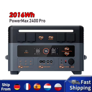 สถานีไฟฟ้าพกพา EU Stock Oscal Powermax 2400 Pro รุ่น 2016Wh 2400W เครื่องกำเนิดไฟฟ้าสำหรับใช้งานกลางแจ้ง แคมป์ปิ้ง พลังงานสำรองสำหรับบ้านและพกพา - Product Image 1