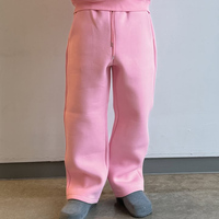 Ensemble de survêtement de luxe en coton épais avec logo brodé personnalisé, coupe oversize, style streetwear, comprenant un sweat à capuche et un pantalon de survêtement