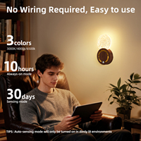 Lampe de nuit sans fil à détecteur de mouvement moderne, magnétique, rechargeable par USB, tactile, murale, lampe de chevet LED pour la maison