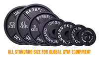 Plaques de musculation en fonte personnalisées en gros LB KG pour l'haltérophilie et l'entraînement personnel