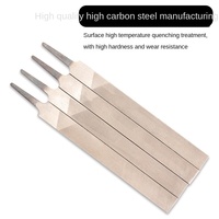 Lime plate de qualité industrielle de 6 à 12 pouces à dents ultrafines T12 Lime de polissage légère à l'huile en acier rond avec ajusteur de plaque de tête