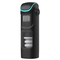 Masturbateur masculin mains libres de bureau avec base à ventouse, godet vibrant automatique à poussée, étanche IPX7, rechargeable DC, jouet sexuel