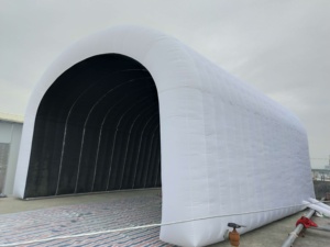 Hot Bán Nhà Máy Bền Khổng Lồ Lớn Tổ Chức Sự Kiện Ngoài Trời Thương Mại PVC Blowup Đảng Carport Inflatable Xe Nhà Để Xe Đường Hầm Lều - Product Image 5