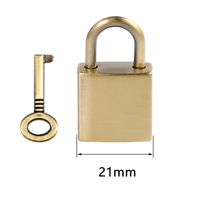 2.1CM Vintage alliage cadenas serrure à clé avec clé pour boîte à bijoux boîte de rangement journal livre bagages sacs à main matériel accessoires
