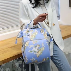 Retro Chinese Style Mommy Diaper Bags Lightweight Baby Supplies Storage <b>Backpacks</b> - Product Image 5