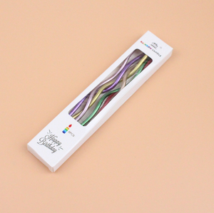 Fabricants professionnels fournissent des <span class=keywords><strong>bougies</strong></span> d'<span class=keywords><strong>anniversaire</strong></span> Bougie incurvée plaquée or - Product Image 5