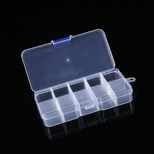 Kotak kemasan persegi panjang tertutup transparan PP plastik Organizer kotak penyimpanan untuk cincin kalung manik-manik kotak perhiasan - Product Image 6