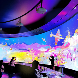 Tương tác cảm ứng vẽ trẻ em giáo dục trò chơi ma thuật bàn chải tương tác vẽ trò chơi tương tác vẽ tường - Product Image 6