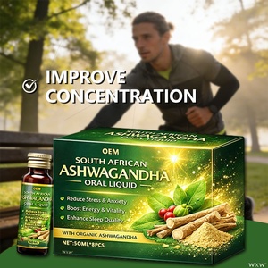 Gotas Orales de Ashwagandha de Marca Privada, Alivio del Estrés, Apoyo Energético, Mejora del Estado de Ánimo, Suplemento Diario con Ginseng Indio y Taurina - Product Image 4