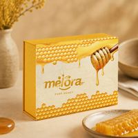 Boîte en carton rigide personnalisée de luxe à prix avantageux, coffret miel avec fermeture magnétique, emballage pour miel et shilajit