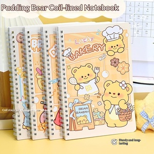 Carnet à spirale A5 mignon de dessin animé, ligné épais de haute qualité, cadeau idéal pour étudiants et usage professionnel, emballé - Product Image 2