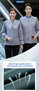 Uniforme <span class=keywords><strong>de</strong></span> personnel d'entretien à manches longues, <span class=keywords><strong>prix</strong></span> d'usine en gros, uniforme <span class=keywords><strong>de</strong></span> service <span class=keywords><strong>de</strong></span> nettoyage <span class=keywords><strong>de</strong></span> chambre, uniforme d'hôtel - Product Image 4