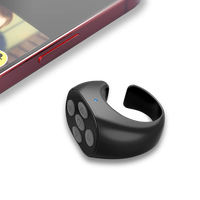 Venta caliente Fingertip Phone Selfie Page Turner Flipping Video Controller Blue Tooth-compatible Tiktok Ring Remote Control