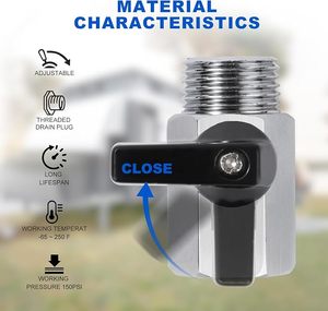 Fabricant en gros de mini-vannes à bille en laiton chromé, filetages NPT BSP, 200 PSI, vente directe d'usine - Product Image 5