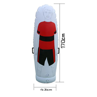 Mur de frappe libre gonflable en PVC pour entraînement de football, blanc, 170*43cm, utilisation en extérieur, vente chaude