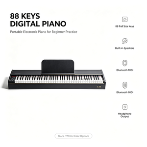 Piano numérique professionnel haut de gamme à 88 touches lestées avec mécanique à marteaux, personnalisable en usine - Product Image 3