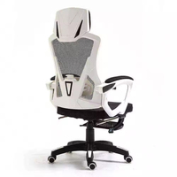 Chaise de bureau ergonomique contemporaine de direction, inclinable et pivotante, en maille, avec hauteur réglable, pour la maison et le bureau