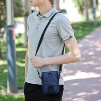 Sac à bandoulière en tissu Oxford personnalisé, sac de poitrine imperméable multifonctionnel pour passeport pour certificat de voyage