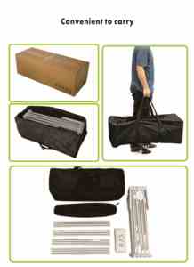 10x8ft جودة عالية الألومنيوم المنبثقة المعرض خطوة قابل للسحب وتكرار خلفية المنبثقة لافتة - Product Image 5