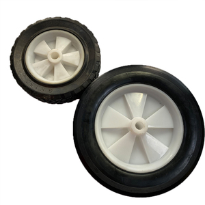 Rueda de รถเข็นยางพลาสติกพับได้8นิ้ว8*1.75ทนทานปรับแต่งได้เครื่องมือทำสวนขนาดเล็ก - Product Image 1