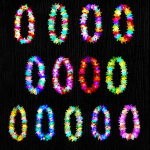 Madeshine ชุดสายรัดข้อมือมาลัยดอกไม้ไฟเรืองแสงสำหรับตกแต่งปาร์ตี้คริสต์มาสฮาวาย - Product Image 5