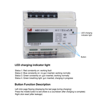 Módulo de Carga para Vehículos Eléctricos de 32A, Prepago, OCPP, Monofásico/Trifásico, 7kw/21kw, con Pantalla LCD y Comunicación RS485