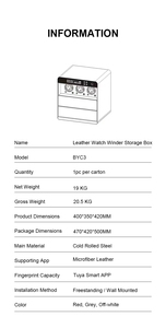Caja Fuerte para Joyas <span class=keywords><strong>con</strong></span> Control Táctil, Contraseña Digital y Cerradura de Huella Dactilar, Instalación Oculta para Armario - Product Image 5