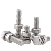 Baut Mur Baja Berkualitas Tinggi Kelas 8.8 10.9 Kepala Hex T-Bolt Ukuran M10 Ulir M3 M4 Baut Hexagon Galvanis UNF Berkualitas Tinggi