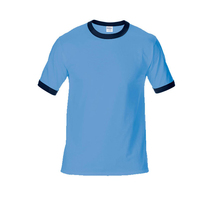 T-shirts unis vierges personnalisés pour hommes 100% Anneau peigné filé coton O-Neck Logo personnalisé au prix de gros T-shirt classique pour hommes