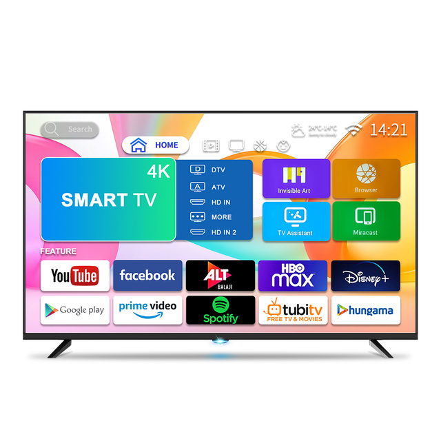 OEM QLED Smart TVs Pixel-Perfect 4K Ultra HD 2K LED Android WebOS 32" 90" 120Hz Refresh Rate HDTV Definition Bathroom TV A+