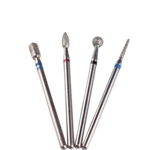 SUNNAIL — forets pour cuticules, mèches en diamant et à tige 3/32 pour <span class=keywords><strong>manucure</strong></span> <span class=keywords><strong>russe</strong></span>, cylindre, flamme, boule, aiguille, 4 pièces - Product Image 2