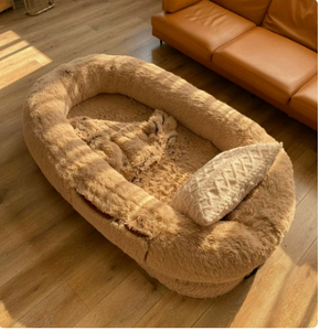 Cama de Luxo para Pets Ecológica e Fofa com Capa Removível e Lavável, Enchimento Durável de Espuma e Base Antiderrapante - Product Image 5