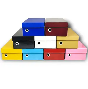 Wholesale Custom Logo Cardboard Shoe Box Paper Packaging Foldable Packing Box for Shoes Customized Logo Rectangle Provide Accept