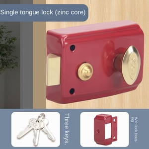 Cerradura <span class=keywords><strong>de</strong></span> Puerta Antirrobo <span class=keywords><strong>de</strong></span> Doble Lengüeta Vintage <span class=keywords><strong>para</strong></span> <span class=keywords><strong>Exteriores</strong></span> Niutou 708/556 <span class=keywords><strong>para</strong></span> <span class=keywords><strong>Puertas</strong></span> <span class=keywords><strong>de</strong></span> Madera/<span class=keywords><strong>Hierro</strong></span> con Llave - Product Image 6