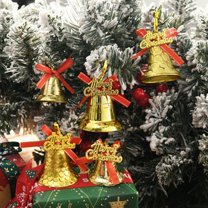 Pita Natal WOWEI dengan Lonceng, Pita Mini untuk Kerajinan, Ornamen Pita Mini 2 Inci untuk Dekorasi Pohon Natal, Pita untuk Karangan Bunga - Product Image 1