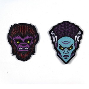 Parches de bordado personalizados sin mínimo Monster superventas, parche táctico bordado personalizado con gancho y bucle - Product Image 4