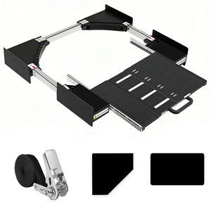 Kit de superposition pour lave-linge et sèche-linge manuel avec étagère coulissante, noir, usage hôtelier - Offre Spéciale - Product Image 1