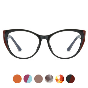 87223 Montura de Gafas Ojo de Gato con Patillas de Acetato TR90, Lentes Anti Luz Azul, Montura de Gafas para Ordenador con Patrón Carey - Product Image 4