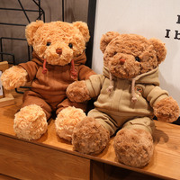Ours en peluche jouet en peluche avec étiquette personnalisée en gros jouet en peluche