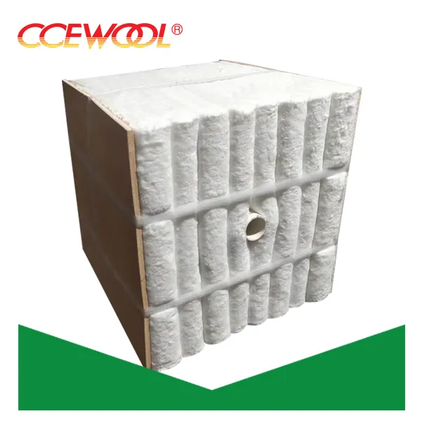 CCEWOOL 1260工業用炉ライニング用の標準耐火断熱セラミックウールブロック