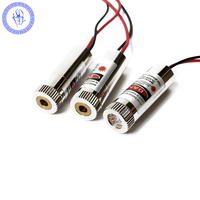 Module de Diode Laser 5V 5mw 635nm, ligne de croix de point rouge focalisé, 12x35mm