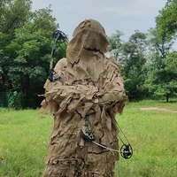 Pantalon de camouflage bionique léger et respirant à séchage rapide pour la chasse et l'entraînement CS, motif feuilles 3D, camouflage désert, pour tenue de chasse en arbre extérieur