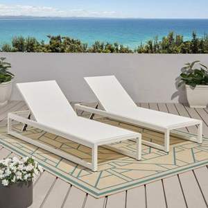 Chaises longues <span class=keywords><strong>de</strong></span> jardin en aluminium inclinable moderne <span class=keywords><strong>pliable</strong></span> pour la <span class=keywords><strong>plage</strong></span> et l'extérieur Chaise longue <span class=keywords><strong>de</strong></span> piscine Chaises longues - Product Image 2