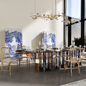 Luxe Handgeschilderde Tegels Opbergladen Houten Kast Woonkamer Wijnkast - Product Image 2