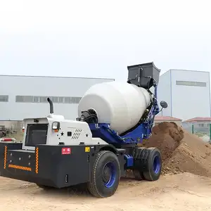 Mezclador de tránsito de cemento de 3,5 m3 de salida hidráulica completa, camión mezclador de hormigón de carga automática, camiones, volumen de descarga de 3500L