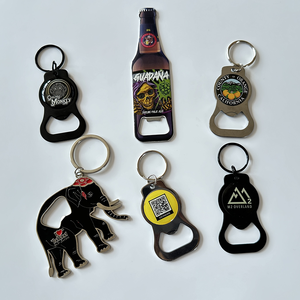 Nhà Máy Kim Loại Rượu Bia Mở Chai Keychain Biểu Tượng Tùy Chỉnh Hình Dạng Vòng Chìa Khóa Mở Chai Với Logo Riêng Của Bạn - Product Image 6